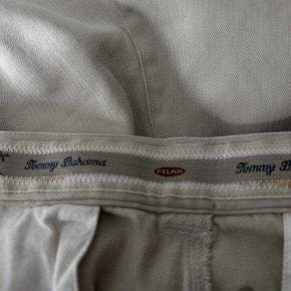 Tommy Bahama Shorts Mens 35 Tan Silk Cotton Preppy‎ Summer Neutral Minimalist - Picture 5 of 6